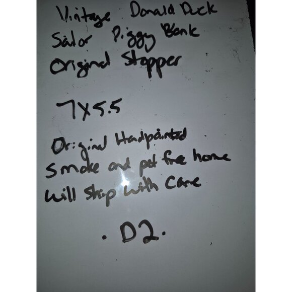 Donald Duck Rubber Coin Bank 7 x5.5" Tall - Picture 9 of 9